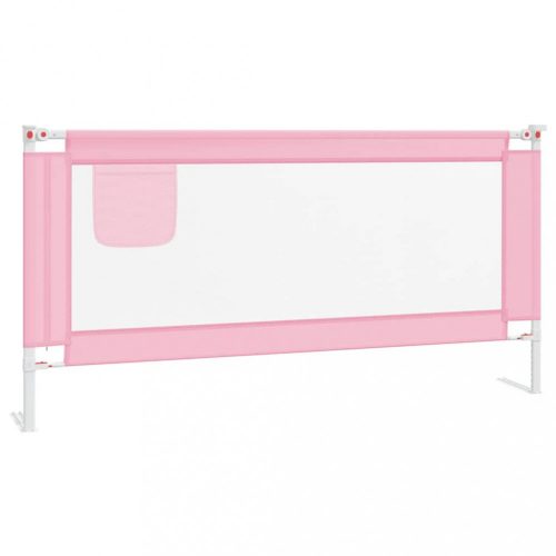 Baba biztonsági korlátok, vidaXL rózsaszín szövet biztonsági leesésgátló 180 x 25 cm