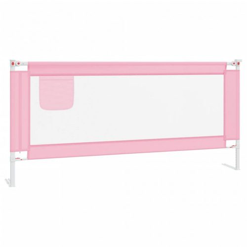 Baba biztonsági korlátok, vidaXL rózsaszín szövet biztonsági leesésgátló 200 x 25 cm