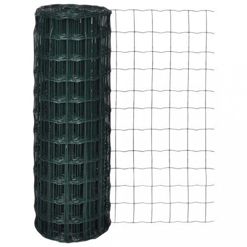 Kerítéspanelek, vidaXL Euro Fence zöld acélkerítés 10 x 1,2 m