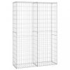 Kerítéspanelek, vidaXL gabion kosár fedéllel horganyzott drótból 150 x 100 x 30 cm