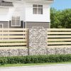 Kerítéspanelek, vidaXL gabion kosár fedéllel horganyzott drótból 150 x 100 x 30 cm