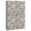 Kerítéspanelek, vidaXL gabion kosár fedéllel horganyzott drótból 150 x 100 x 30 cm