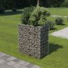 Virágcserepek és kaspók, vidaXL horganyzott acél gabion magaságyás 90 x 50 x 100 cm