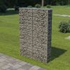 Kerítéspanelek, vidaXL horganyzott acél gabion fal fedéllel 100 x 20 x 150 cm