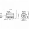 Elektromos motorok, vidaXL 2 pólusú 3 fázisú alumínium elektromos motor 2,2kW/3LE 2840 f/p