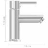 Csapok, vidaXL krómozott felületű fürdőszobai mosdócsaptelep 130 x 176 mm