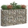 Virágcserepek és kaspók, vidaXL horganyzott vas gabion magaságyás 190x50x100 cm