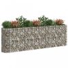 Virágcserepek és kaspók, vidaXL horganyzott vas gabion magaságyás 330x50x100 cm