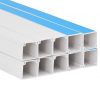 Biztonsági megszakítók, vidaXL öntapadós PVC kábelcsatorna 15 x 10 mm 10 m