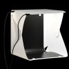 Műtermi hátterek, vidaXL fehér összecsukható softbox LED-lámpával 23 x 25 x 25 cm