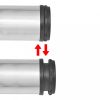 Asztallábak, 4 db állítható magasságú csiszolt nikkel asztalláb 870 mm