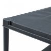 Ipari polcrendszer, vidaXL 2 db fekete műanyag tároló polc 125 kg 60 x 30 x 180 cm