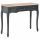 Kisasztalok, 280046 vidaXL Dressing Console Table with 3 Drawers Black