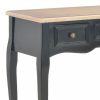 Kisasztalok, 280046 vidaXL Dressing Console Table with 3 Drawers Black