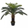 Mesterséges növényzet, vidaXL zöld, cserepes mű cycas-pálma 90 cm