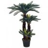 Mesterséges növényzet, vidaXL zöld, cserepes mű cycas-pálma 125 cm