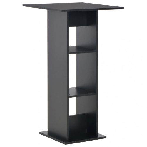 Konyha- és étkezőasztalok, 280206 vidaXL Bar Table Black 60x60x110 cm