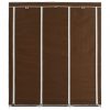 Ruhásszekrények, 282454 vidaXL Wardrobe with Compartments and Rods Brown 150x45x175 cm Fabric