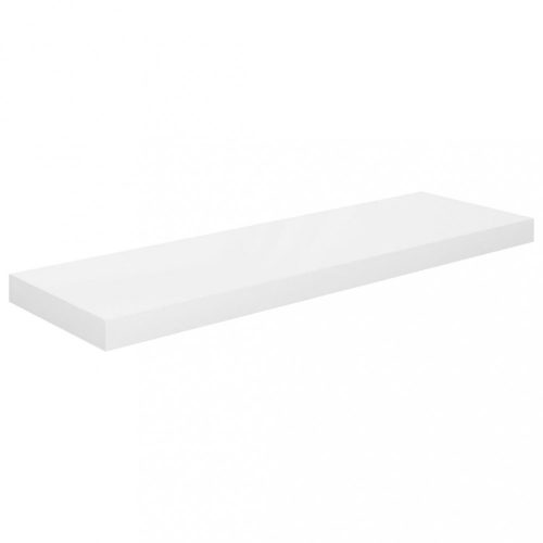 Fali polcok és párkányok, vidaXL magasfényű fehér MDF lebegő fali polc 80 x 23,5 x 3,8 cm