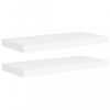 Fali polcok és párkányok, vidaXL 2 db fehér MDF fali polc 60 x 23,5 x 3,8 cm