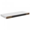 Fali polcok és párkányok, vidaXL 2 db fehér MDF fali polc 60 x 23,5 x 3,8 cm