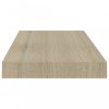 Fali polcok és párkányok, vidaXL 2 db tölgyszínű MDF lebegő fali polc 50 x 23 x 3,8 cm