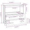 Büfé- és tálalóasztalok, vidaXL HAMAR mézbarna tömör fenyőfa tálalószekrény 85 x 35 x 80