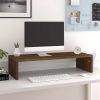 Nappali bútorok, vidaXL barna tölgy színű szerelt fa monitorállvány 60 x 23,5 x 12 cm