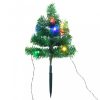 Karácsonyfák, vidaXL 6 db PVC karácsonyi ösvényt jelző díszfa színes LED-ekkel 45 cm