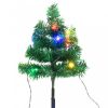 Karácsonyfák, vidaXL 6 db PVC karácsonyi ösvényt jelző díszfa színes LED-ekkel 45 cm