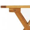 Kerti asztalok, vidaXL tömör akácfa bisztróasztal 46 x 46 x 47 cm