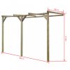 Kerti lugasok, apácarácsok, filagóriák, pergolák, vidaXL fa fali pergola 2 x 3 x 2,2 m