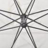 Kültéri napernyők és árnyékolók, vidaXL homokfehér tartókarral ellátott napernyő 3,5 m