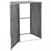 Szeméttároló tartók, vidaXL antracitszürke polyrattan kukatároló 1 db kukához 76x78x120 cm