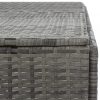 Szeméttároló tartók, vidaXL antracitszürke polyrattan kukatároló 1 db kukához 76x78x120 cm