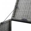 Szeméttároló tartók, vidaXL antracitszürke polyrattan kukatároló 1 db kukához 76x78x120 cm