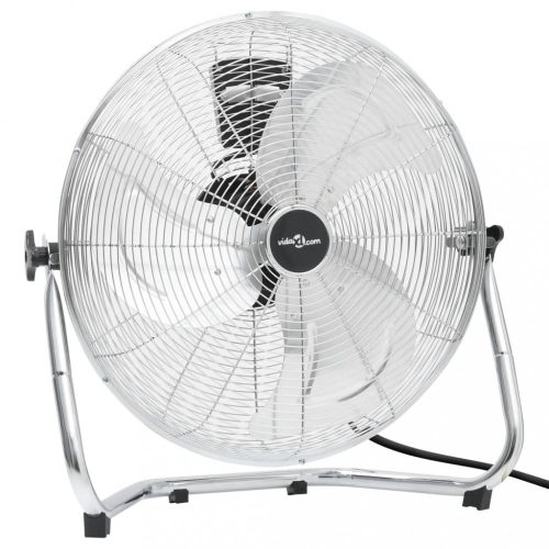 Szellőztető ventilátorok, vidaXL 3 sebességes króm padlóventilátor 55 cm 91,5 W