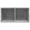 Médiatárolók és szekrények, 800121 vidaXL Vinyl Storage Box Concrete Grey 71x34x36 cm Chipboard