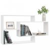 Fali polcok és párkányok, 800330 vidaXL Wall Shelves High Gloss White 104x20x58,5 cm Chipboard