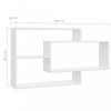 Fali polcok és párkányok, 800330 vidaXL Wall Shelves High Gloss White 104x20x58,5 cm Chipboard