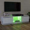 Nappali bútorok, vidaXL fehér TV-szekrény LED lámpákkal 120 x 30 x 35,5 cm