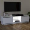 Nappali bútorok, vidaXL fehér TV-szekrény LED lámpákkal 120 x 30 x 35,5 cm