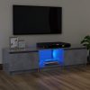 Nappali bútorok, vidaXL szürke TV-szekrény LED-világítással 120 x 30 x 35,5 cm