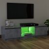 Nappali bútorok, vidaXL szürke TV-szekrény LED-világítással 120 x 30 x 35,5 cm