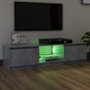 Nappali bútorok, vidaXL szürke TV-szekrény LED-világítással 140 x 40 x 35,5 cm