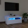 Nappali bútorok, vidaXL fehér TV-szekrény LED-lámpákkal 90 x 35 x 40 cm