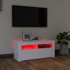 Nappali bútorok, vidaXL fehér TV-szekrény LED-lámpákkal 90 x 35 x 40 cm