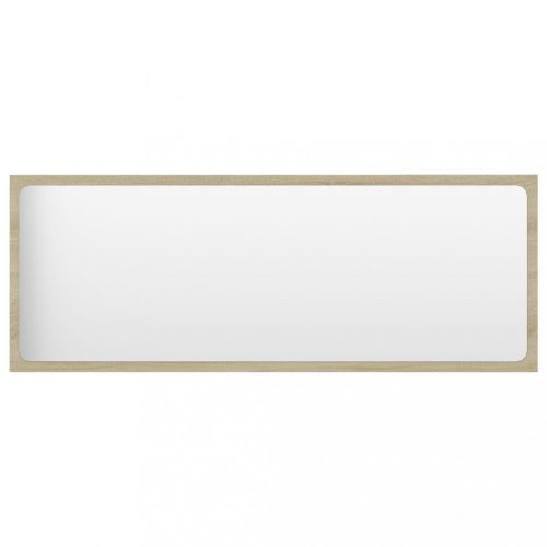 Fürdőszobai pipereasztalok, 804633 vidaXL Bathroom Mirror Sonoma Oak 100x1,5x37 cm Chipboard