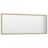 Fürdőszobai pipereasztalok, 804633 vidaXL Bathroom Mirror Sonoma Oak 100x1,5x37 cm Chipboard