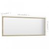 Fürdőszobai pipereasztalok, 804633 vidaXL Bathroom Mirror Sonoma Oak 100x1,5x37 cm Chipboard